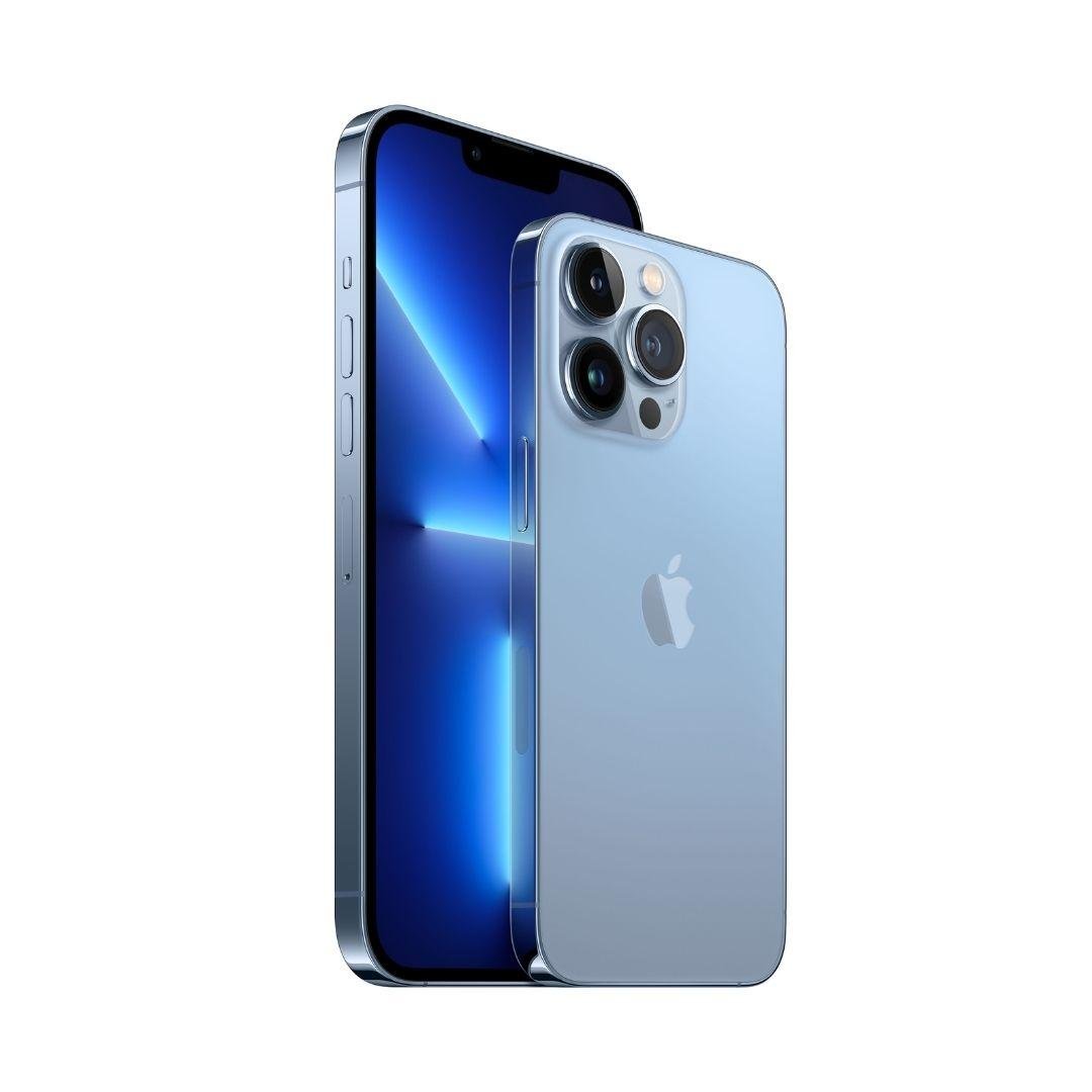 Apple iPhone 13 Pro Max (Sierra Blue, 128 GB) - renewed by Gadgetguruz